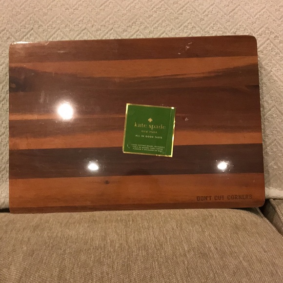 Brown KSNY All in Good Taste Wood Cutting Board Rectangle Brown KSNY All in Good Taste Wood Cutting Board Rectangle